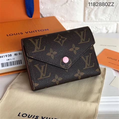 louis vuitton wallet pink interior